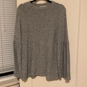 Velvet like long sleeve Top